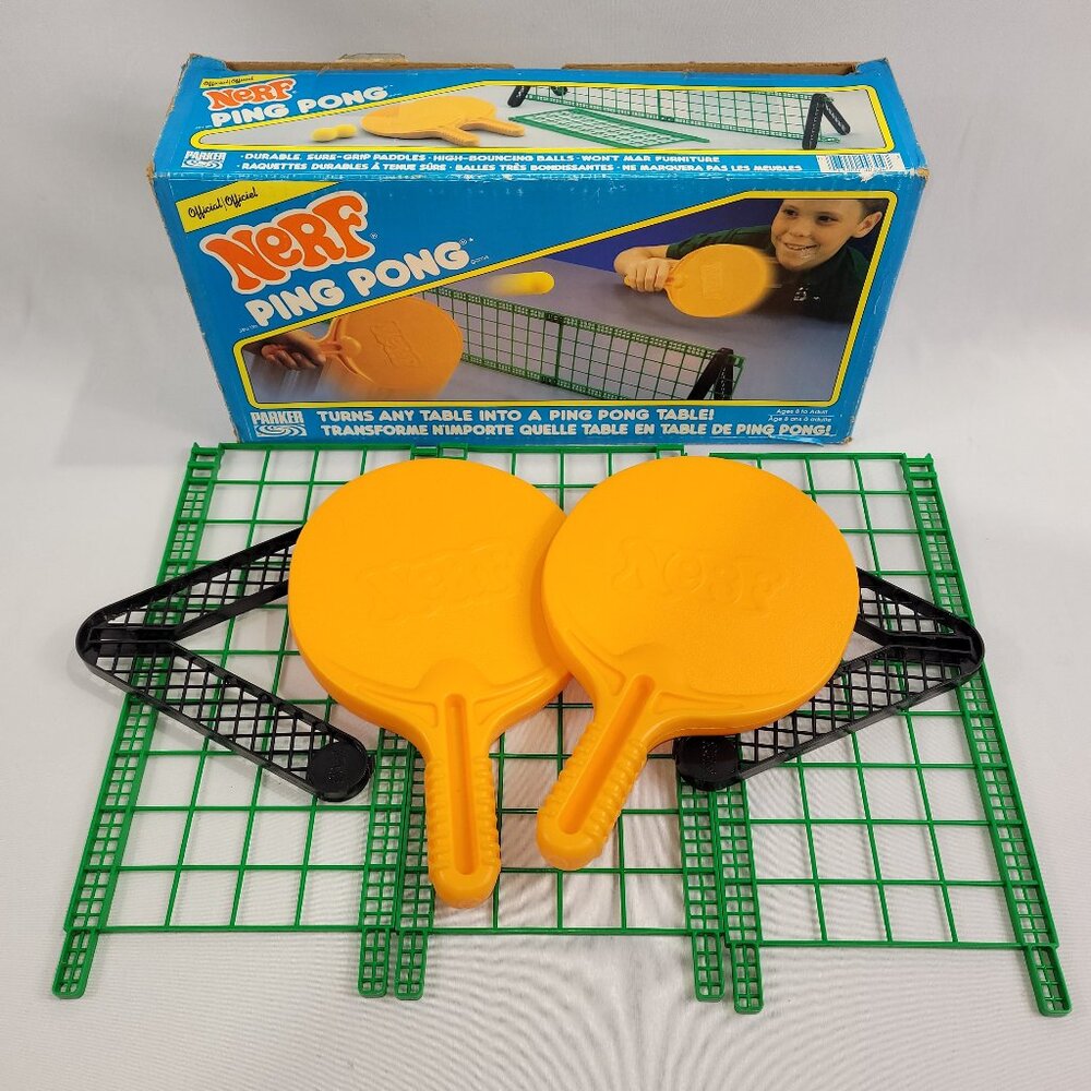 Nerf Vintage 1982 Ping Pong Game by Parker Brothers